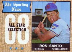 1968 Topps Baseball Cards      366     Ron Santo AS